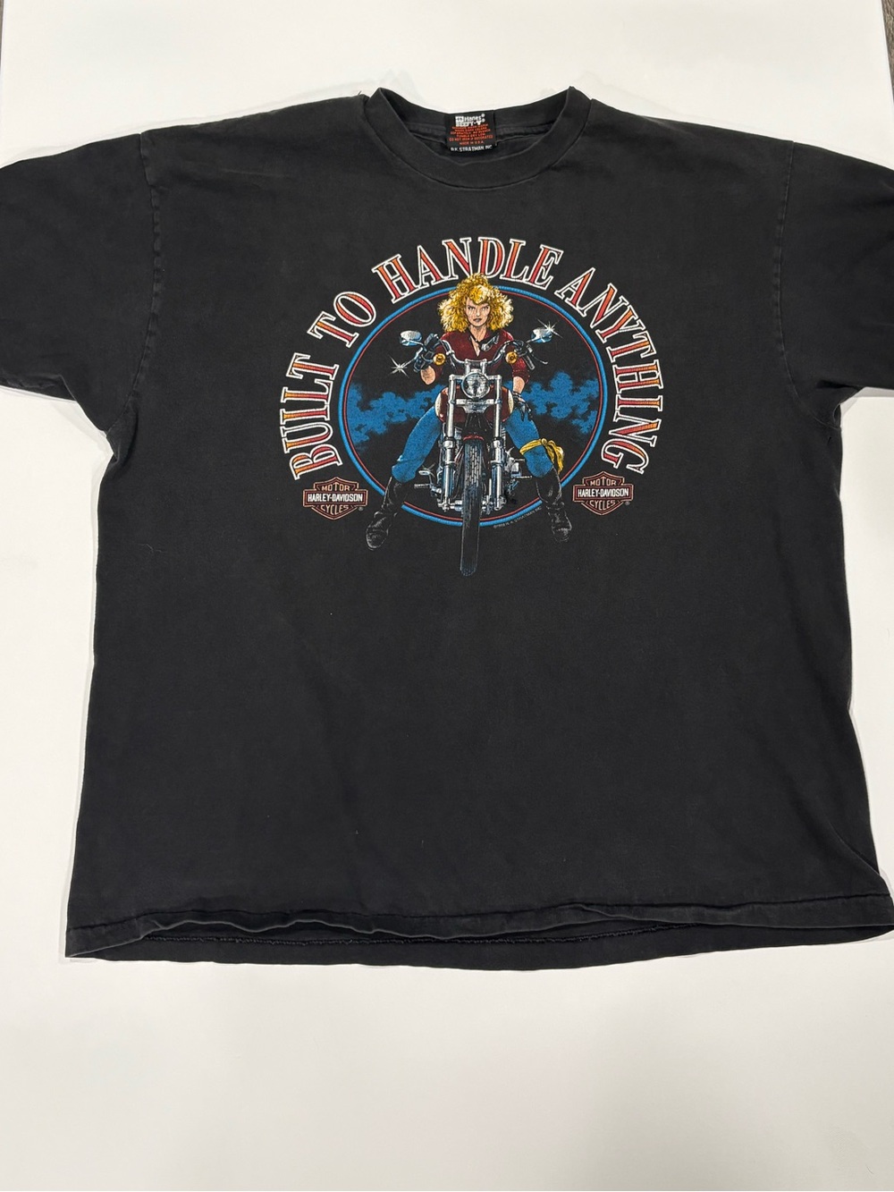 Harley-Davidson Black 'Built to Handle Anything' Graphic Tee